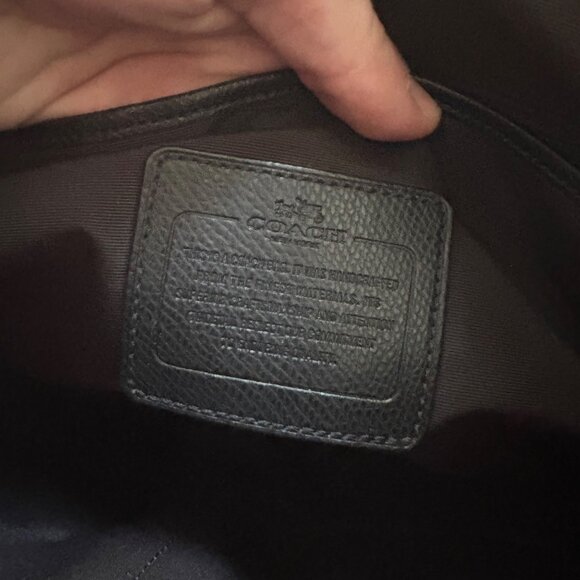 Coach Peyton Signature Pleated Tote Bag Shoulder Purse Brown Medium Size - Picture 9 of 9